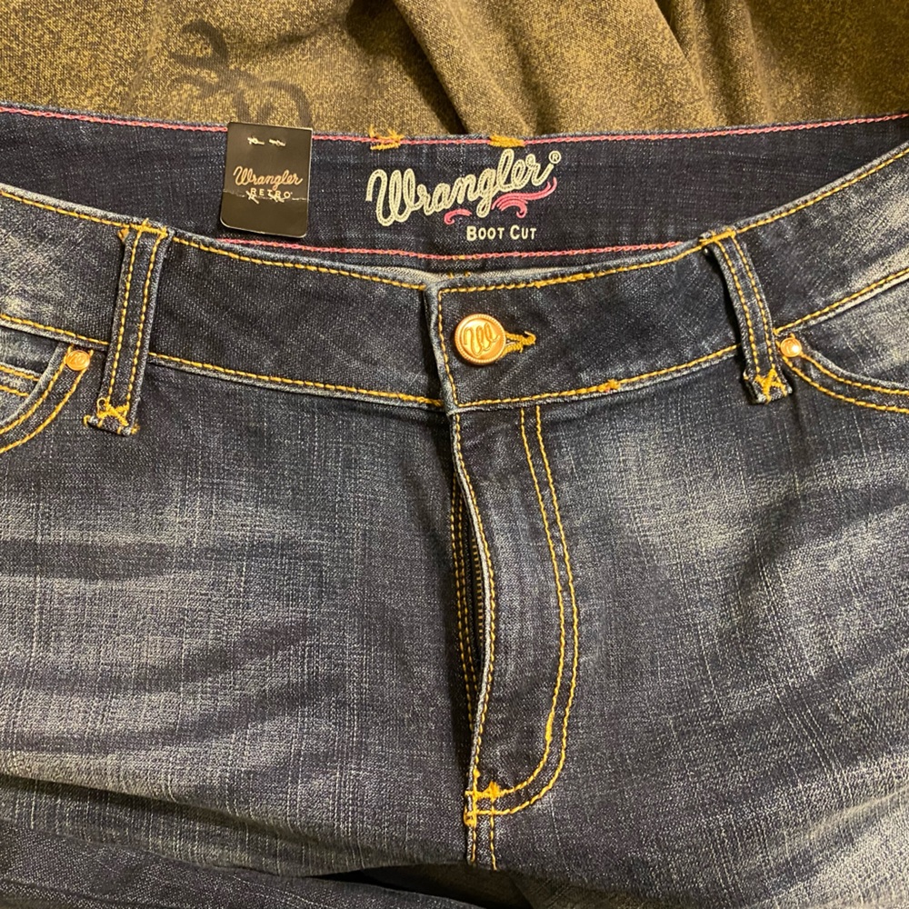 Wide leg wranglers